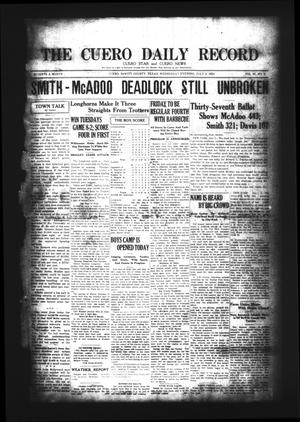 The Cuero Daily Record (Cuero, Tex.), Vol. 61, No. 2, Ed. 1 Wednesday, July 2, 1924
