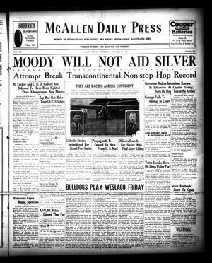 McAllen Daily Press (McAllen, Tex.), Vol. 7, No. 265, Ed. 1 Thursday, October 25, 1928