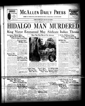 McAllen Daily Press (McAllen, Tex.), Vol. 7, No. 244, Ed. 1 Tuesday, October 2, 1928