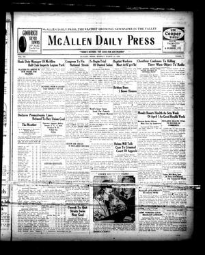 McAllen Daily Press (McAllen, Tex.), Vol. 7, No. 71, Ed. 1 Monday, March 12, 1928
