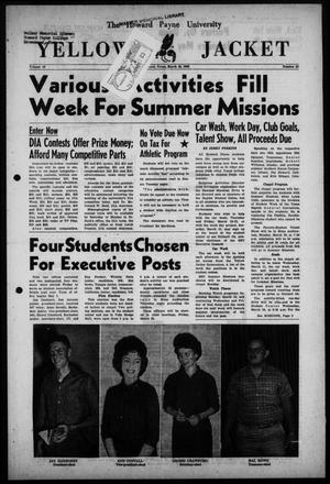 The Howard Payne University Yellow Jacket (Brownwood, Tex.), Vol. 49, No. 21, Ed. 1  Friday, March 16, 1962