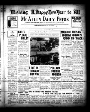 McAllen Daily Press (McAllen, Tex.), Vol. 9, No. 10, Ed. 1 Monday, December 31, 1928
