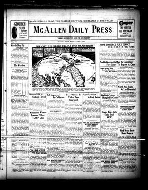McAllen Daily Press (McAllen, Tex.), Vol. 7, No. 95, Ed. 1 Monday, April 9, 1928