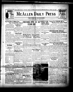 McAllen Daily Press (McAllen, Tex.), Vol. 7, No. 110, Ed. 1 Thursday, April 26, 1928