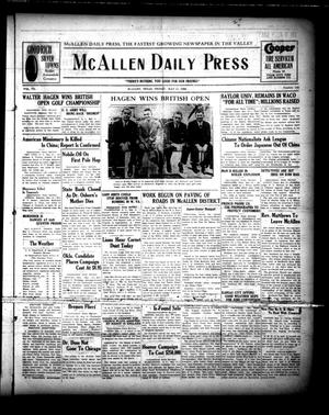 McAllen Daily Press (McAllen, Tex.), Vol. 7, No. 123, Ed. 1 Friday, May 11, 1928