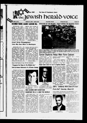 The Jewish Herald-Voice (Houston, Tex.), Vol. 69, No. 50, Ed. 1 Thursday, March 14, 1974