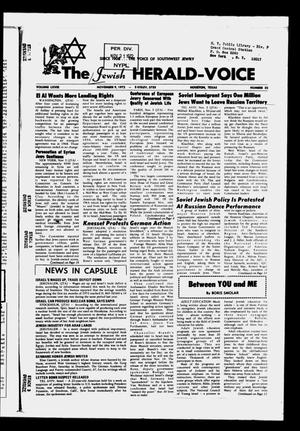 The Jewish Herald-Voice (Houston, Tex.), Vol. 68, No. 32, Ed. 1 Thursday, November 9, 1972