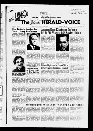 The Jewish Herald-Voice (Houston, Tex.), Vol. 69, No. 25, Ed. 1 Thursday, September 20, 1973