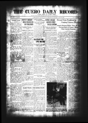 The Cuero Daily Record (Cuero, Tex.), Vol. 61, No. 19, Ed. 1 Wednesday, July 23, 1924