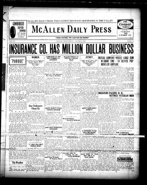 Primary view of object titled 'McAllen Daily Press (McAllen, Tex.), Vol. 7, No. 17, Ed. 1 Sunday, January 8, 1928'.