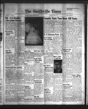 Primary view of object titled 'The Smithville Times Transcript and Enterprise (Smithville, Tex.), Vol. 70, No. 7, Ed. 1 Thursday, February 16, 1961'.