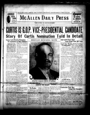 McAllen Daily Press (McAllen, Tex.), Vol. 7, No. 153, Ed. 1 Friday, June 15, 1928