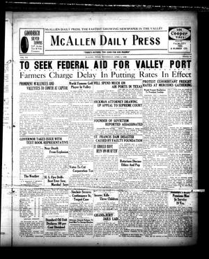 McAllen Daily Press (McAllen, Tex.), Vol. 7, No. 91, Ed. 1 Wednesday, April 4, 1928
