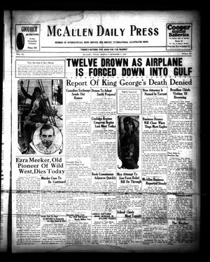 McAllen Daily Press (McAllen, Tex.), Vol. 7, No. 297, Ed. 1 Monday, December 3, 1928