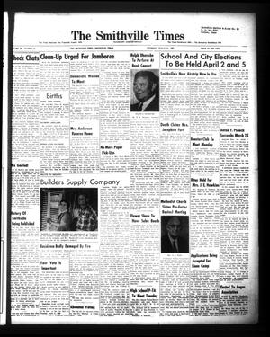 Primary view of object titled 'The Smithville Times Transcript and Enterprise (Smithville, Tex.), Vol. 69, No. 13, Ed. 1 Thursday, March 31, 1960'.