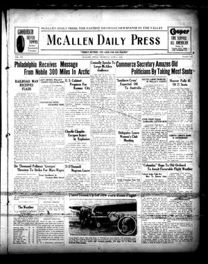 McAllen Daily Press (McAllen, Tex.), Vol. 7, No. 146, Ed. 1 Thursday, June 7, 1928