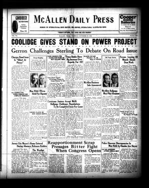 McAllen Daily Press (McAllen, Tex.), Vol. 7, No. 289, Ed. 1 Thursday, November 22, 1928