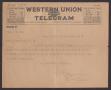 Primary view of [Telegram from McCarthy to L. R. Hare, November 8, 1918]