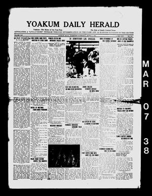 Yoakum Daily Herald (Yoakum, Tex.), Vol. 41, No. 284, Ed. 1 Monday, March 7, 1938