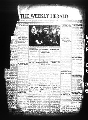The Weekly Herald (Yoakum, Tex.), Vol. [39], No. 50, Ed. 1 Thursday, March 5, 1936