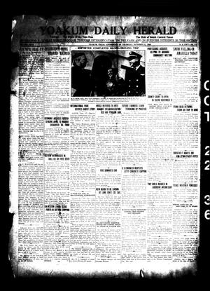 Yoakum Daily Herald (Yoakum, Tex.), Vol. 40, No. 172, Ed. 1 Thursday, October 22, 1936
