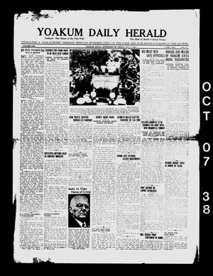 Yoakum Daily Herald (Yoakum, Tex.), Vol. 42, No. 159, Ed. 1 Friday, October 7, 1938