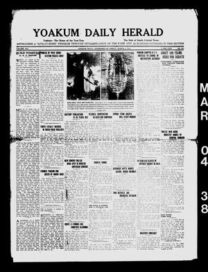 Yoakum Daily Herald (Yoakum, Tex.), Vol. 41, No. 281, Ed. 1 Friday, March 4, 1938