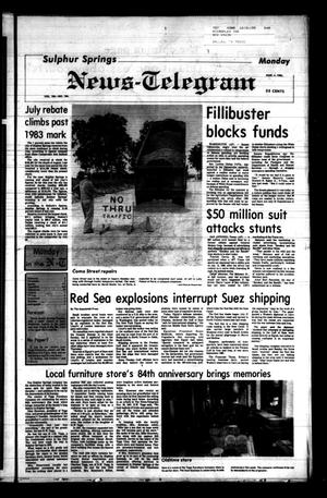 Sulphur Springs News-Telegram (Sulphur Springs, Tex.), Vol. 106, No. 186, Ed. 1 Monday, August 6, 1984
