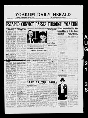 Yoakum Daily Herald (Yoakum, Tex.), Vol. 42, No. 119, Ed. 1 Sunday, August 21, 1938