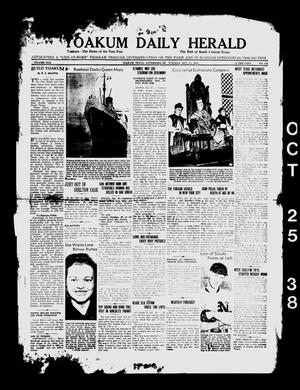 Yoakum Daily Herald (Yoakum, Tex.), Vol. 42, No. 174, Ed. 1 Tuesday, October 25, 1938