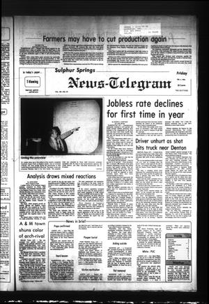 Primary view of object titled 'Sulphur Springs News-Telegram (Sulphur Springs, Tex.), Vol. 105, No. 29, Ed. 1 Friday, February 4, 1983'.