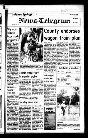 Sulphur Springs News-Telegram (Sulphur Springs, Tex.), Vol. 106, No. 215, Ed. 1 Monday, September 10, 1984