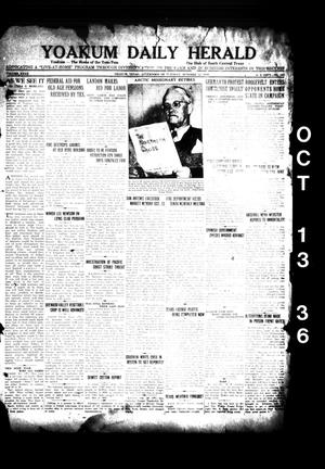 Yoakum Daily Herald (Yoakum, Tex.), Vol. 40, No. 164, Ed. 1 Tuesday, October 13, 1936