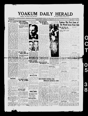 Yoakum Daily Herald (Yoakum, Tex.), Vol. 42, No. 157, Ed. 1 Wednesday, October 5, 1938