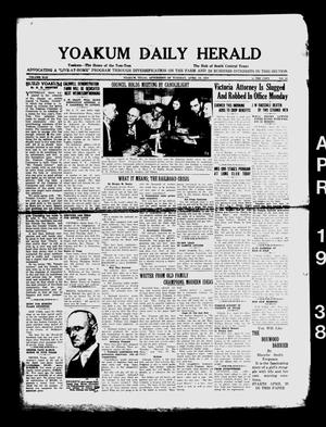Yoakum Daily Herald (Yoakum, Tex.), Vol. 42, No. 16, Ed. 1 Tuesday, April 19, 1938