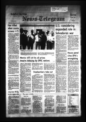 Sulphur Springs News-Telegram (Sulphur Springs, Tex.), Vol. 105, No. 50, Ed. 1 Tuesday, March 1, 1983