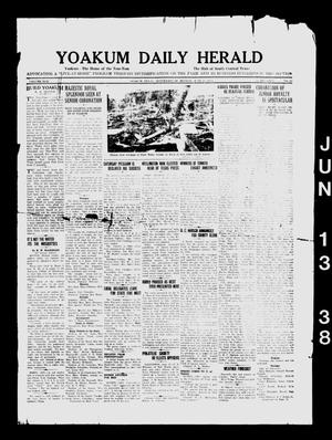 Yoakum Daily Herald (Yoakum, Tex.), Vol. 42, No. 61, Ed. 1 Monday, June 13, 1938