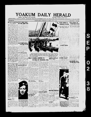 Yoakum Daily Herald (Yoakum, Tex.), Vol. 42, No. 130, Ed. 1 Friday, September 2, 1938