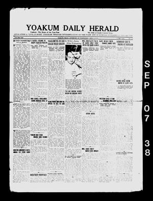 Yoakum Daily Herald (Yoakum, Tex.), Vol. 42, No. 133, Ed. 1 Wednesday, September 7, 1938