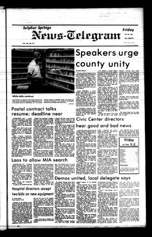 Sulphur Springs News-Telegram (Sulphur Springs, Tex.), Vol. 106, No. 172, Ed. 1 Friday, July 20, 1984
