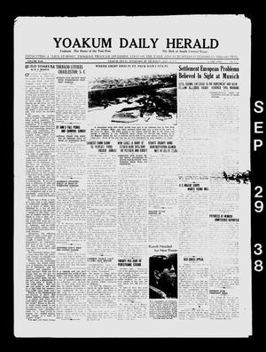 Yoakum Daily Herald (Yoakum, Tex.), Vol. 42, No. 152, Ed. 1 Thursday, September 29, 1938
