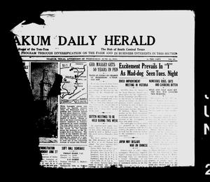 Yoakum Daily Herald (Yoakum, Tex.), Vol. [42], No. 69, Ed. 1 Wednesday, June 22, 1938