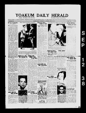 Yoakum Daily Herald (Yoakum, Tex.), Vol. 42, No. 137, Ed. 1 Monday, September 12, 1938