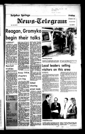 Sulphur Springs News-Telegram (Sulphur Springs, Tex.), Vol. 106, No. 231, Ed. 1 Friday, September 28, 1984