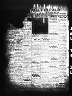 Primary view of object titled 'Yoakum Daily Herald (Yoakum, Tex.), Vol. 39, No. 242, Ed. 1 Tuesday, January 14, 1936'.
