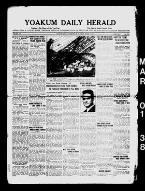 Yoakum Daily Herald (Yoakum, Tex.), Vol. 41, No. 279, Ed. 1 Tuesday, March 1, 1938