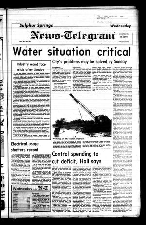 Sulphur Springs News-Telegram (Sulphur Springs, Tex.), Vol. 106, No. 200, Ed. 1 Wednesday, August 22, 1984