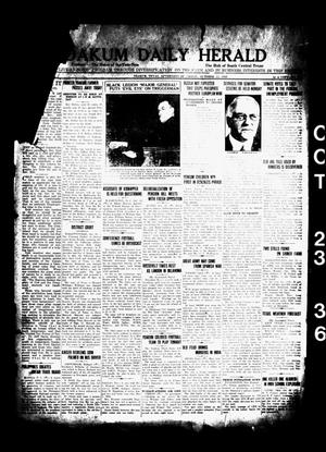 Yoakum Daily Herald (Yoakum, Tex.), Vol. 40, No. 173, Ed. 1 Friday, October 23, 1936