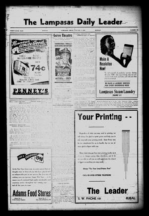 The Lampasas Daily Leader (Lampasas, Tex.), Vol. 36, No. 256, Ed. 1 Monday, January 1, 1940