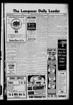 The Lampasas Daily Leader (Lampasas, Tex.), Vol. 37, No. 156, Ed. 1 Thursday, September 5, 1940